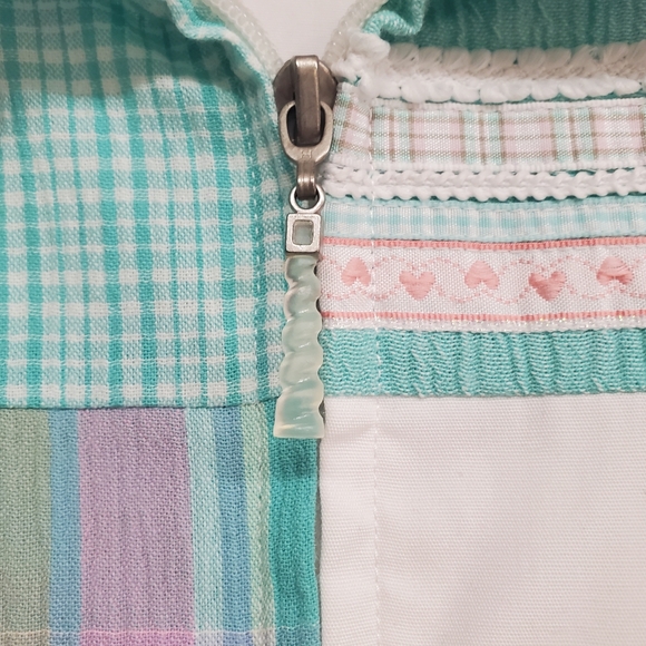 Vintage Koret Cottage Grannycore Patchwork Embroidered Zip Jacket - Picture 3 of 14